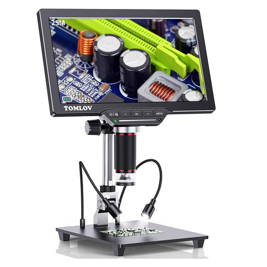 TOMLOV DM202 Max Digital Microscope, 10.1" HDMI LCD Microscope